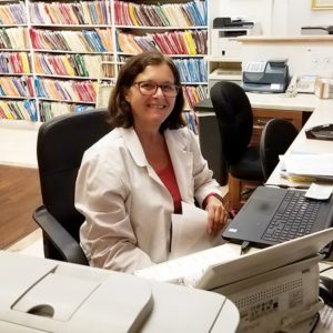 GHH staff - Judy in her workstation